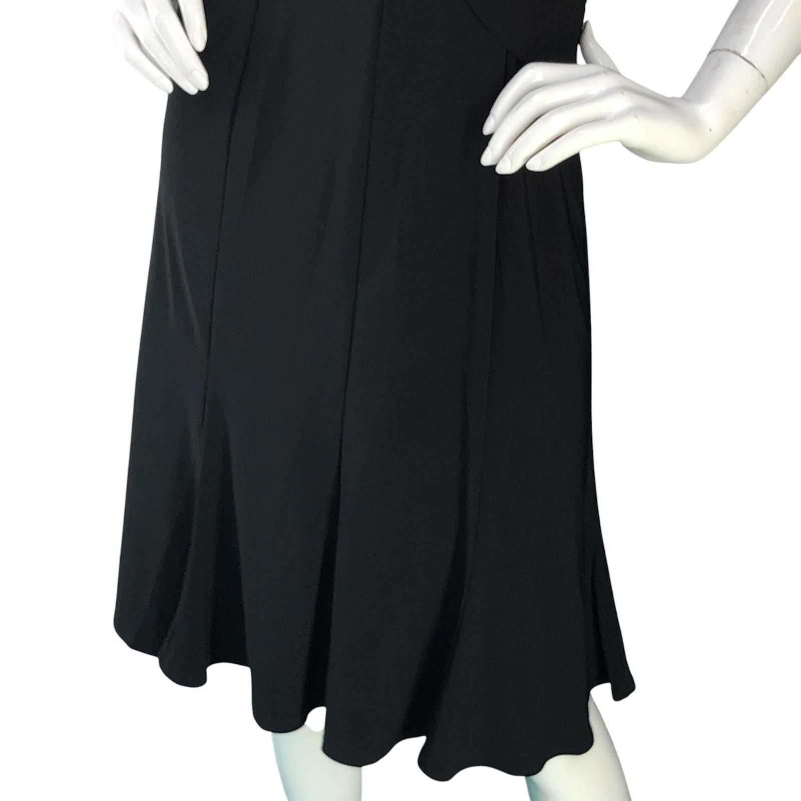 Joseph Ribkoff Joseph Ribkoff Sz 6 Dress Tricot Twist Front Jersey Stretch Size M / US 6-8 / IT 42-44 - 3 Thumbnail