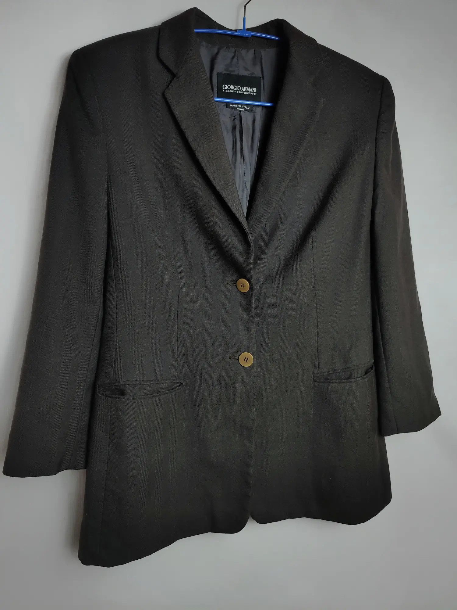 Armani × Giorgio Armani GA Armani Borgonuovo 21 Baby Camel Wool Vintage Blazer Size L / US 10 / IT 46 - 3 Thumbnail