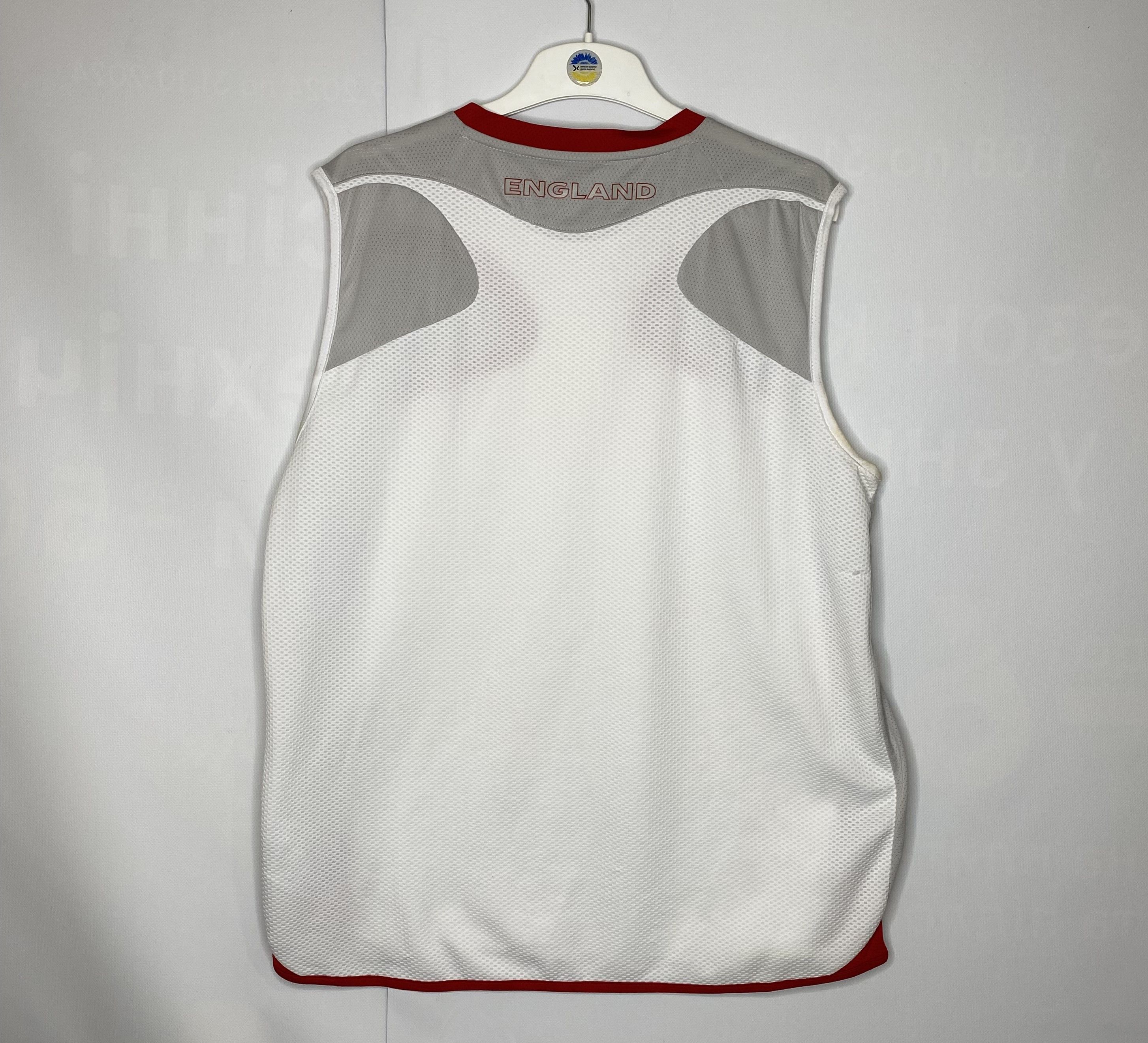 Umbro ENGLAND TEAM 2006 TRAINING VEST FOOTBALL SHIRT SOCCER JERSEY Size US XL / EU 56 / 4 - 2 Thumbnail
