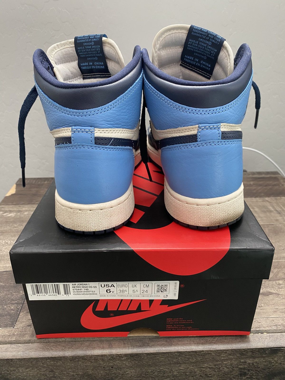 Jordan Brand × Nike Jordan 1 Obsidian Size US 6 / EU 39 - 3 Thumbnail
