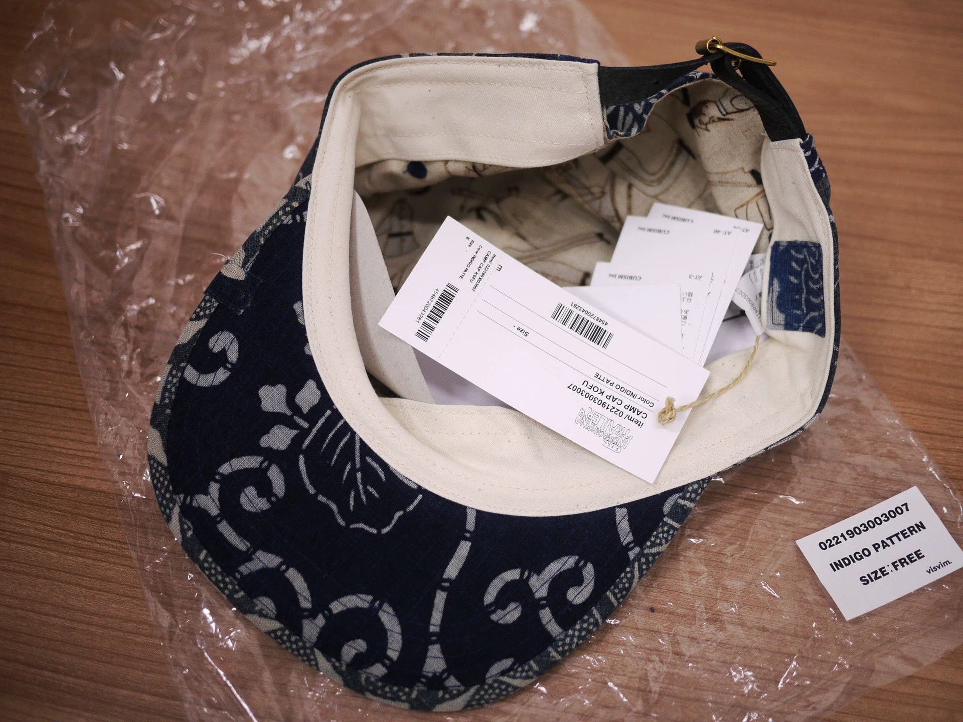 Visvim Visvim 21SS ICT Cap Kofu Indigo Pattern New Free Size ONE SIZE - 7 Thumbnail