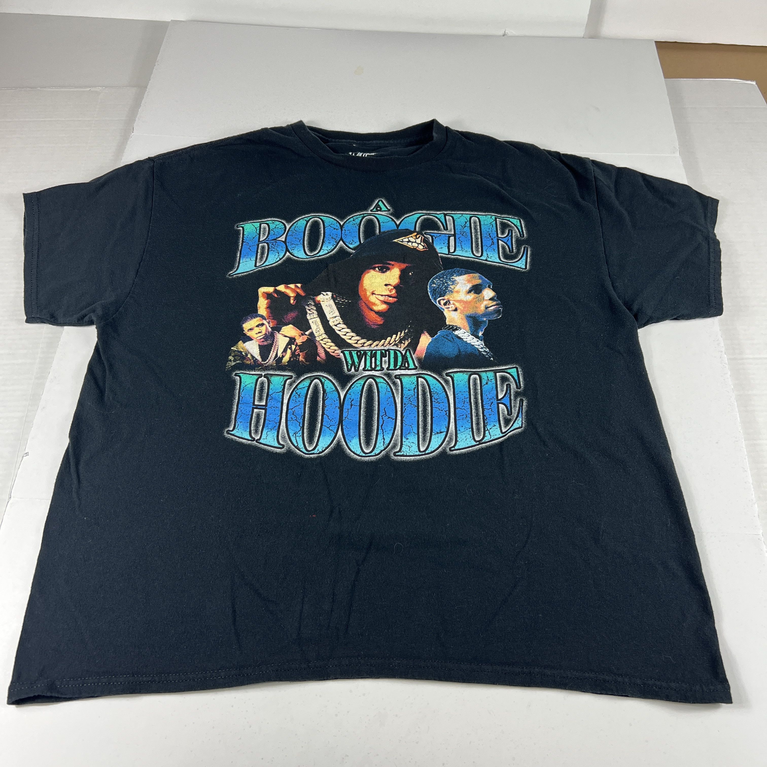 Rap Tees A Boogie With The Hoodie Rap Shirt Black Faded Short Sleeve Size US XL / EU 56 / 4 - 1 Thumbnail