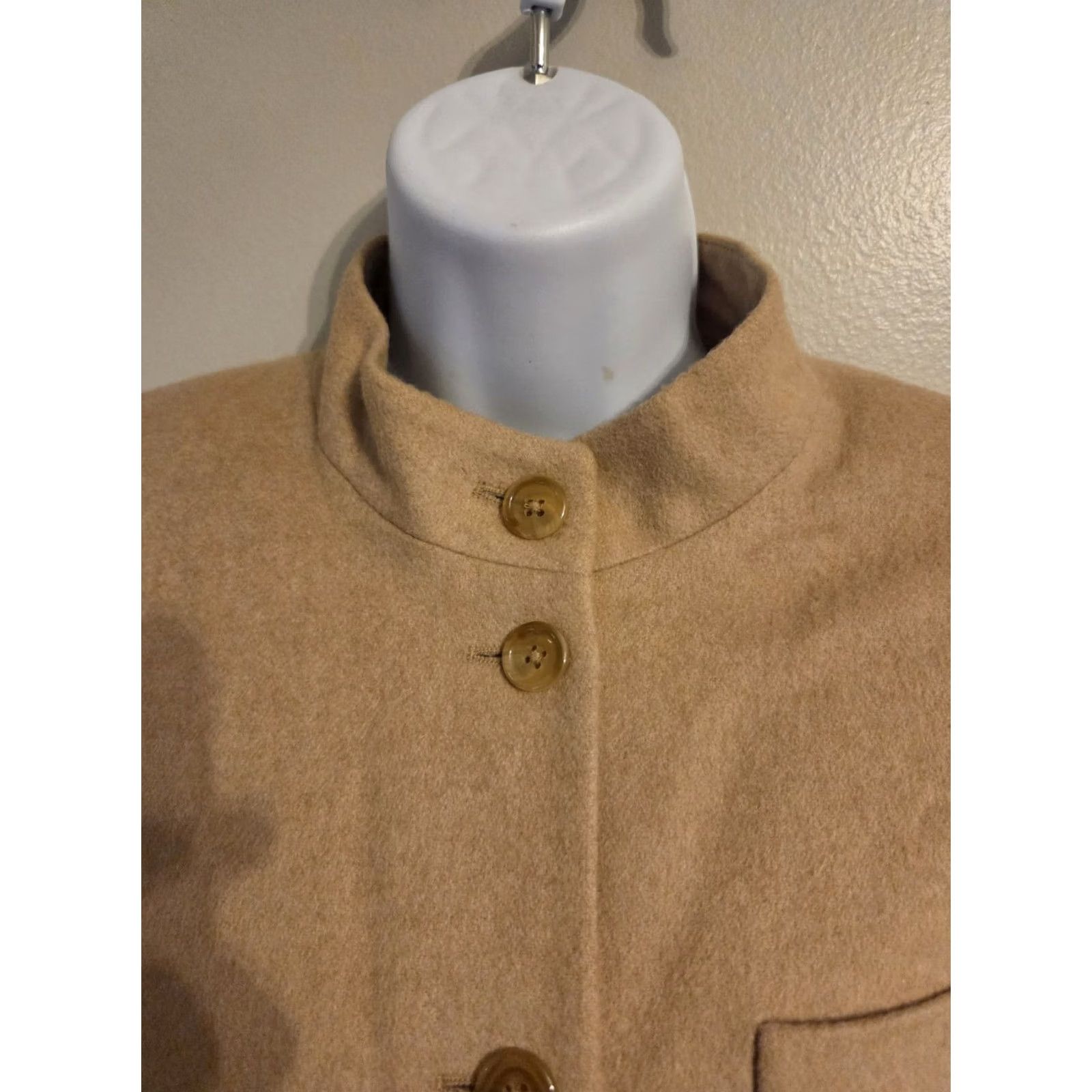 Talbots Talbots Women's Jacket Camel Hair Button Down Pockets Sz 10 Petite Size L / US 10 / IT 46 - 2 Thumbnail