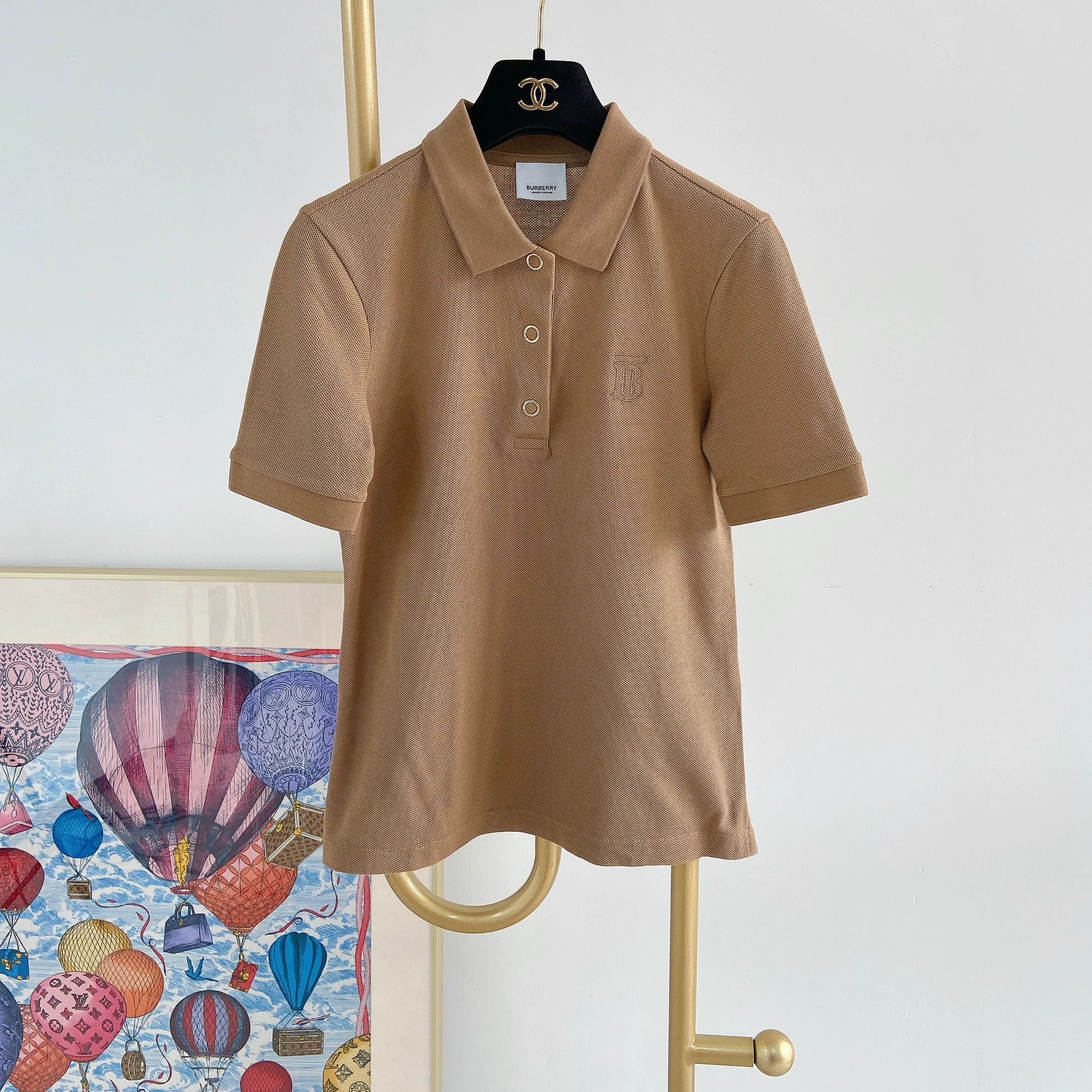 Burberry Burberry khaki collared polo shirt XXS Size XXS / US 00 / IT 34 - 1 Thumbnail