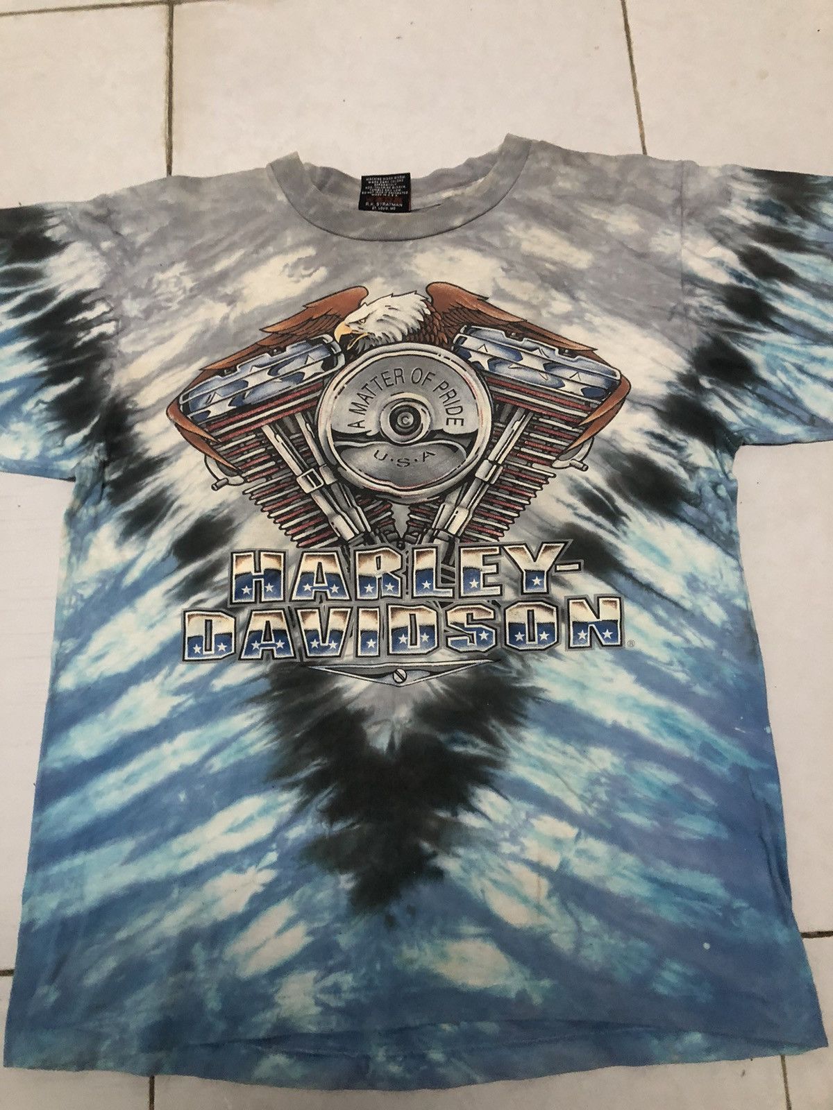 Vintage Vintage 96 harley davidson acid wash Size US M / EU 48-50 / 2 - 4 Thumbnail