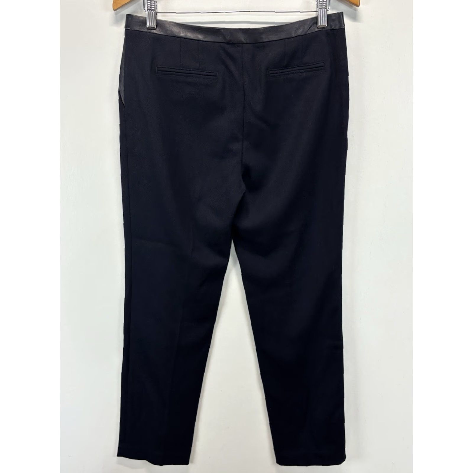 Tory Burch VINTAGE Tory Burch Dress Pants Wool Blend Sz 8 Women’s Navy Straight Pockets Business Casual Size 30" / US 8 / IT 44 - 3 Thumbnail