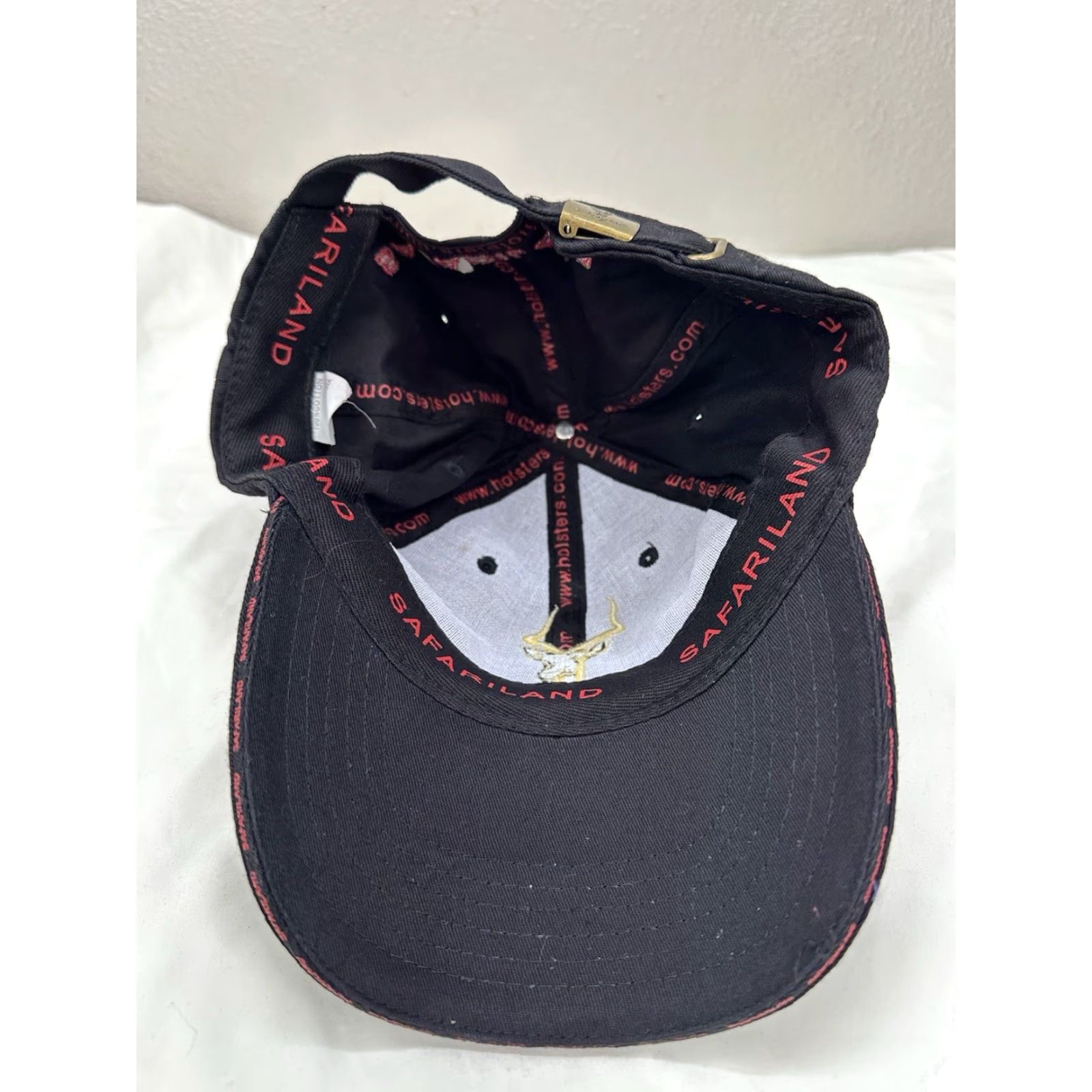 Vintage Safari Land Baseball Hat Black Embroidered Logo Adjustable Baseball Cap Mens One Size Size ONE SIZE - 3 Thumbnail