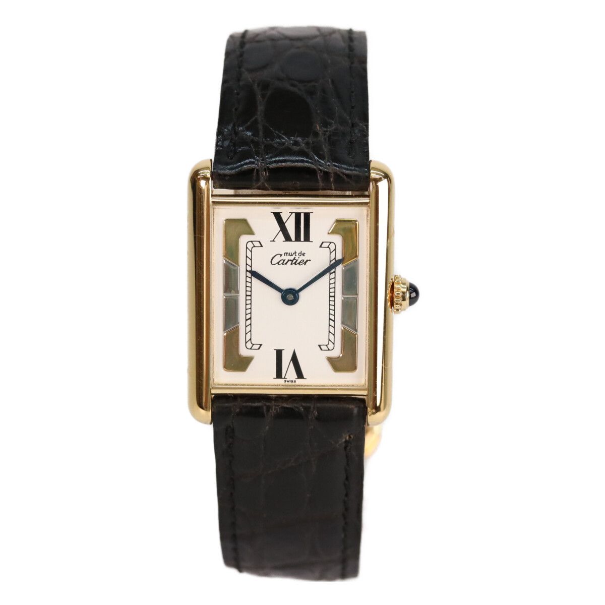 Cartier Cartier Cartier Must Tank Vermeil 925 Quartz Precious Metal Quartz DUTY FREE for USA Size ONE SIZE - 1 Thumbnail