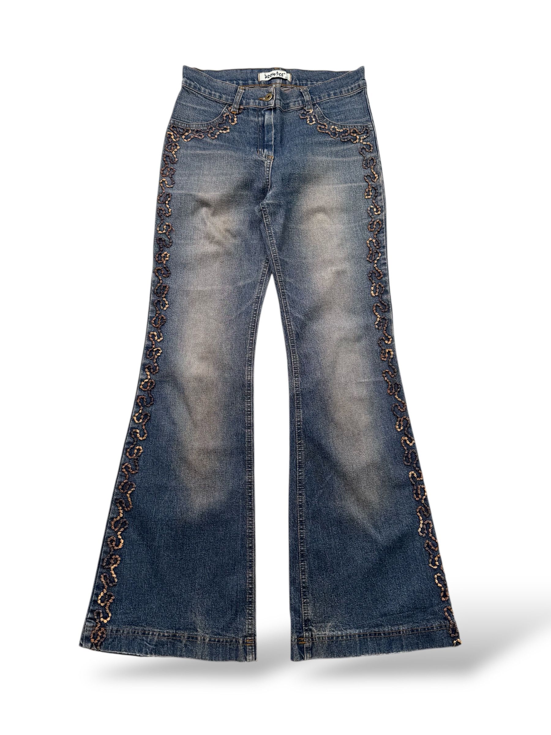 Japanese Brand Vintage Flare Jeans W342(V9) Size 28" / US 6 / IT 42 - 1 Thumbnail