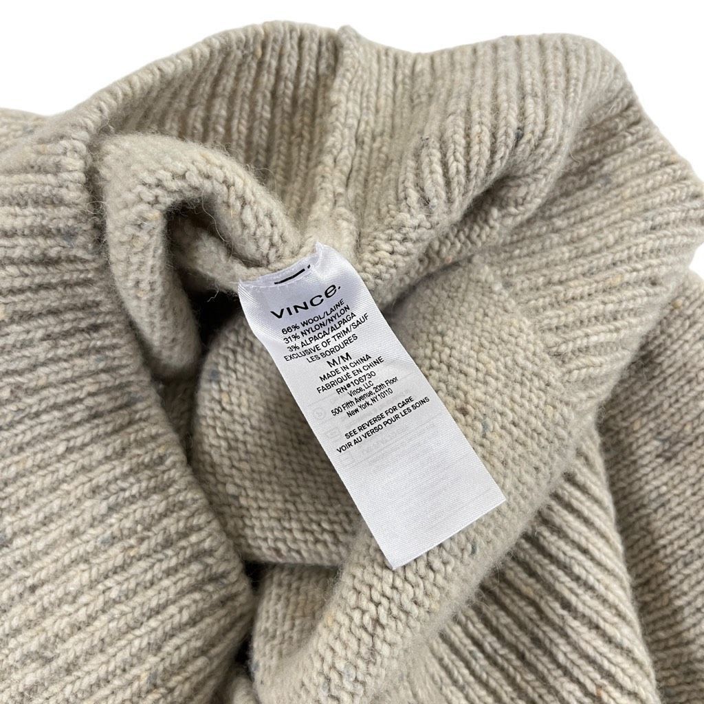Vince Vince Funnel Neck Wool Blend Sweater Size M / US 6-8 / IT 42-44 - 10 Thumbnail