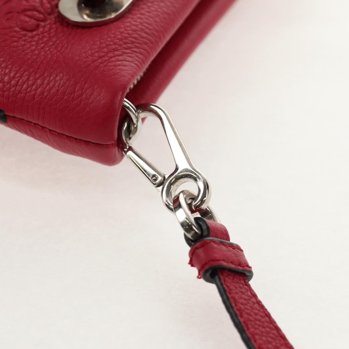 Loewe Loewe Anagram Leather Missy Small Shoulder Bag Red Size ONE SIZE - 6 Thumbnail