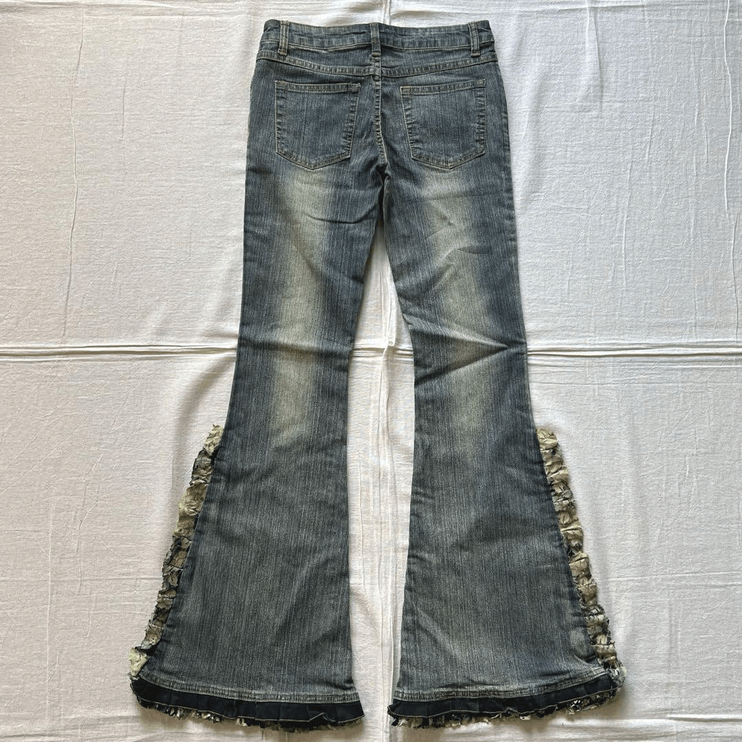 Japanese Brand Vintage wink wink Flared Denim Size 27" / US 4 / IT 40 - 3 Thumbnail