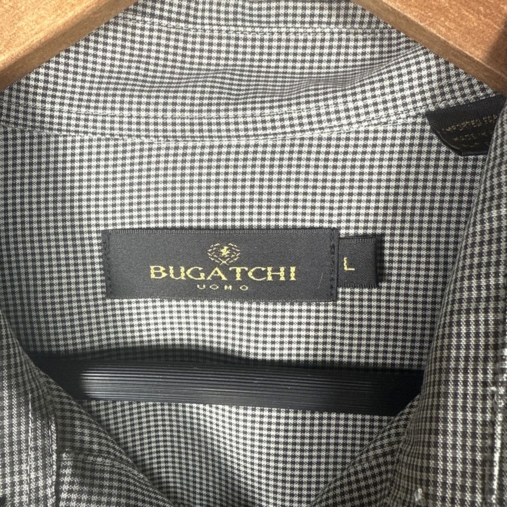 BUGATCHI Bugatchi Uomo Shirt Mens Size L Gray Longsleeve Button Up Size US L / EU 52-54 / 3 - 3 Thumbnail