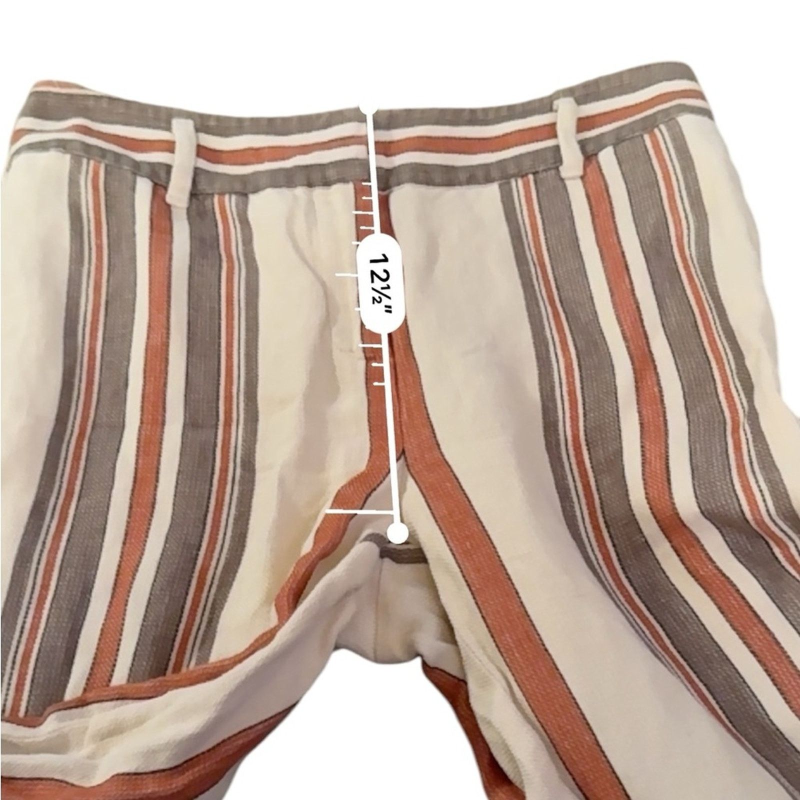 Rebecca Minkoff Rebecca Minkoff Molly Striped High Rise Straight Pants 6 Size 28" / US 6 / IT 42 - 12 Thumbnail
