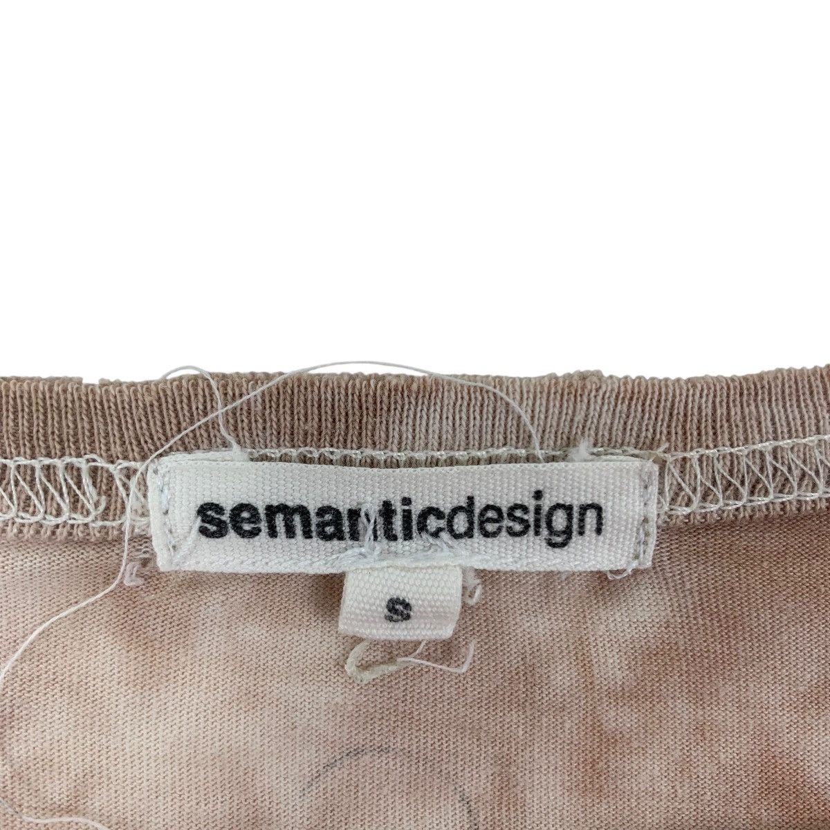 semanticdesign SEMANTIC DESIGN Tie Dye V-Neck Wording Punk Tshirt Size US S / EU 44-46 / 1 - 6 Thumbnail
