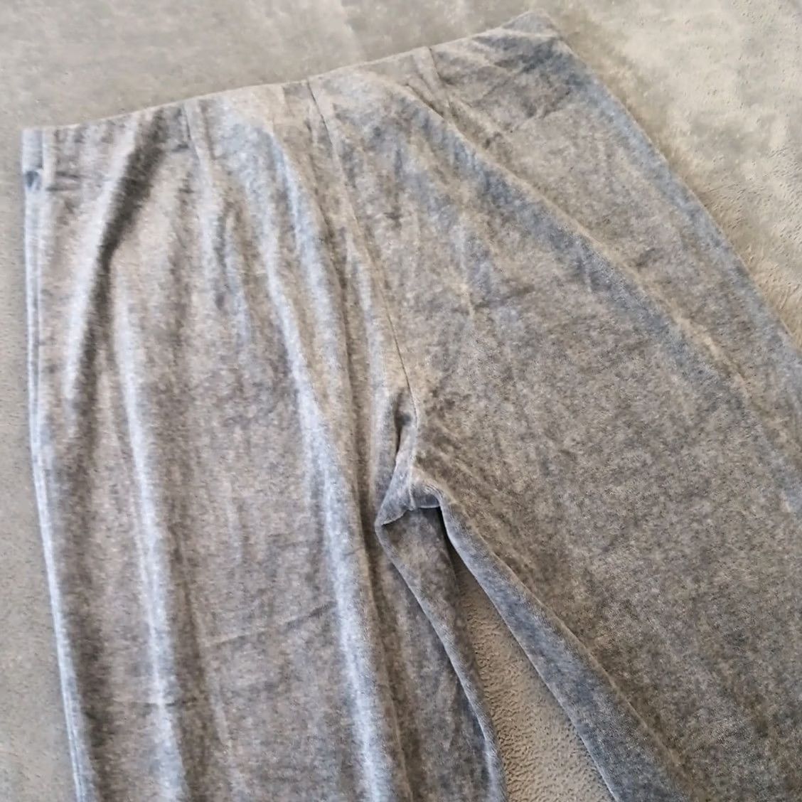 J. Jill J.Jill Pure Jill Ankle Pants Womens Small Gray Velour Pull On 30x31 Mid Rise Size 28" / US 6 / IT 42 - 7 Thumbnail