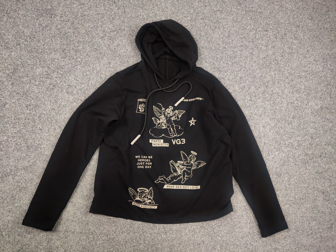 Japanese Brand Vagabond Studio Design Art Logo Make Sex Oversized Hoodie Size US M / EU 48-50 / 2 - 11 Thumbnail