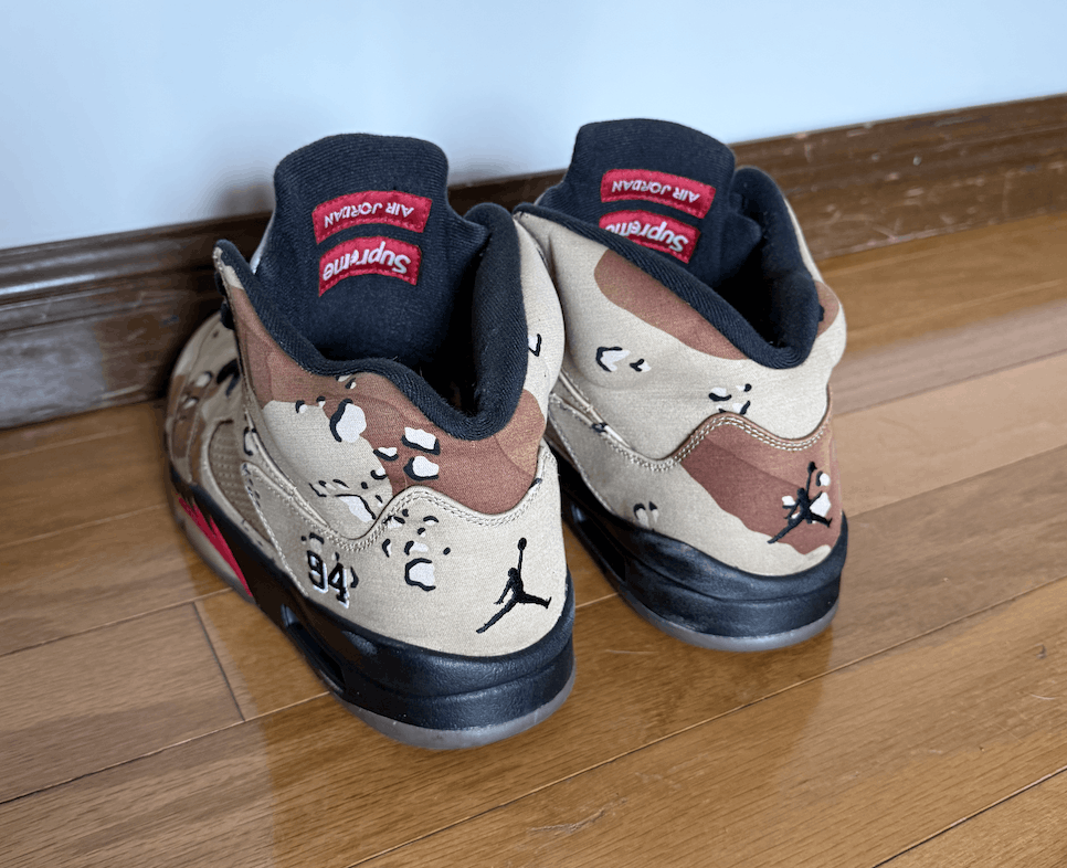 Jordan Brand × Supreme Air Jordan 5 Retro Supreme Desert "Camo" Size US 11.5 / EU 44-45 - 5 Thumbnail