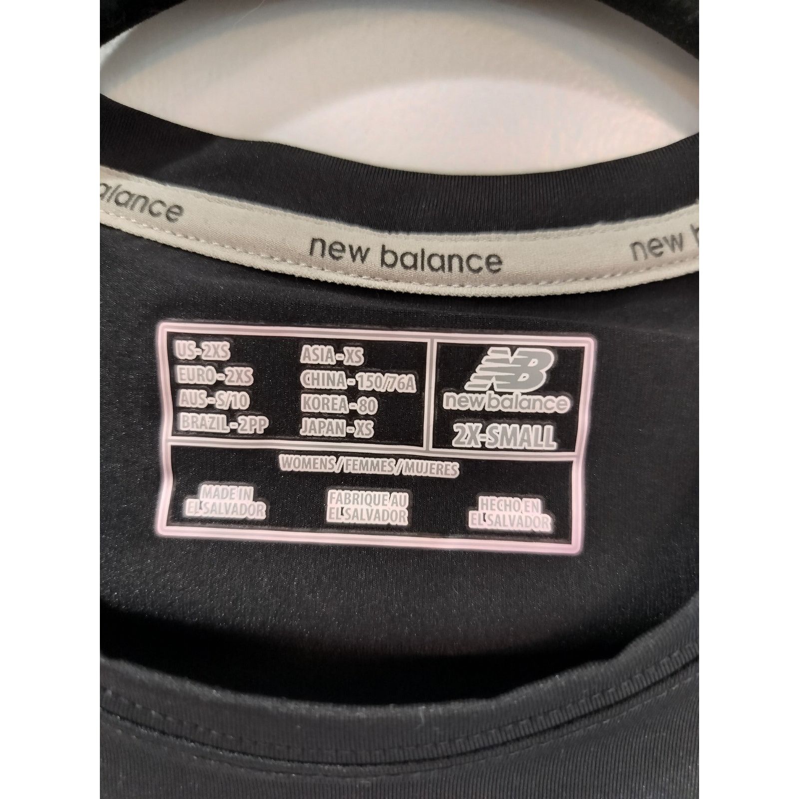 New Balance New Balance Women’s XXS Black Athletic Tee Performance Top Size XXS / US 00 / IT 34 - 3 Thumbnail