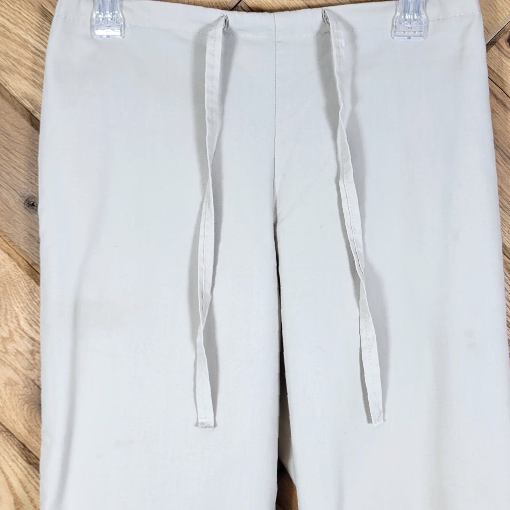 Vintage ScrubZone Landau Scrub Pants XS Sand Womens Elastic Back Drawstring Size 26" / US 2 / IT 38 - 2 Thumbnail