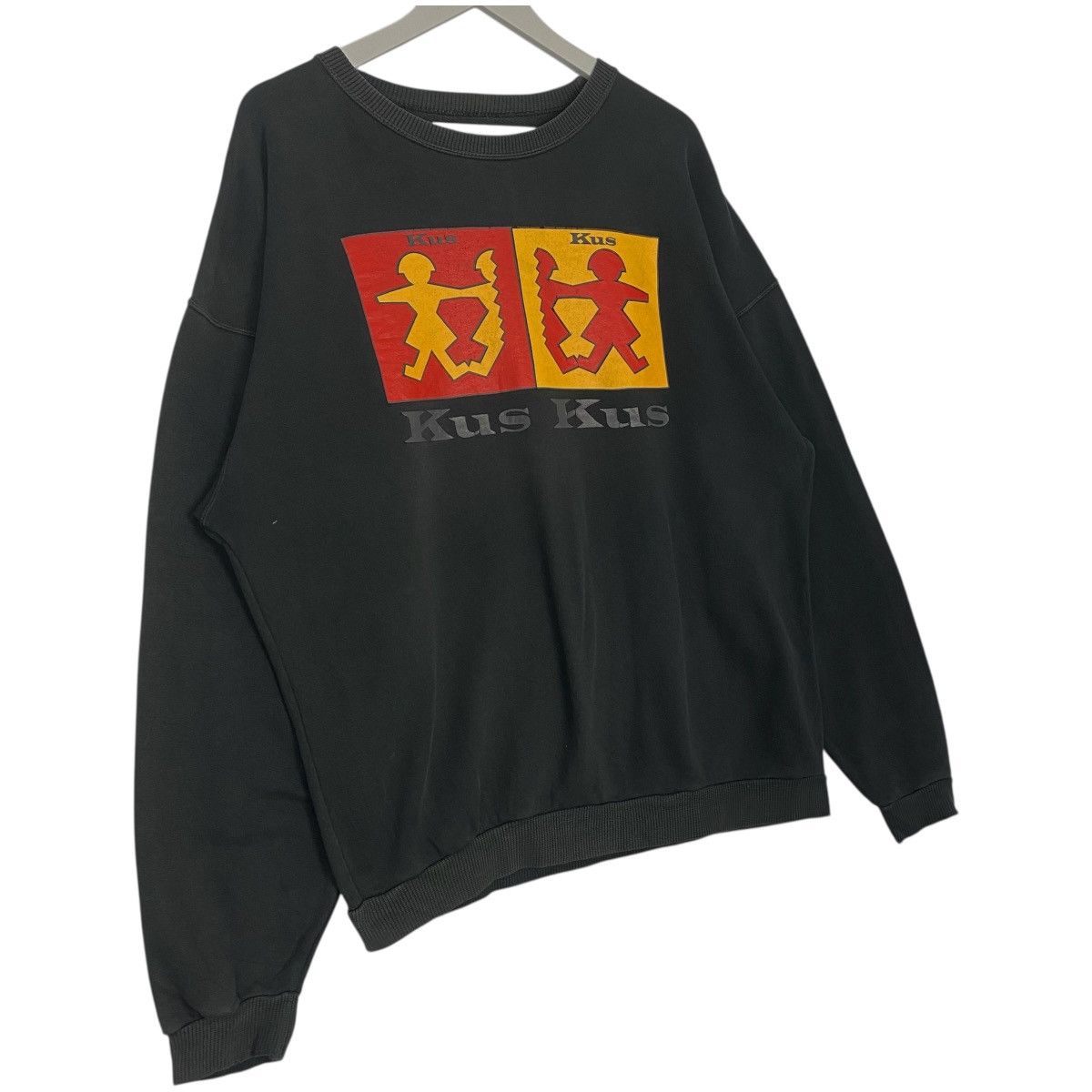 Vintage Vintage Kus Kus Crewneck Sweatshirt Black Size L Size US L / EU 52-54 / 3 - 3 Thumbnail