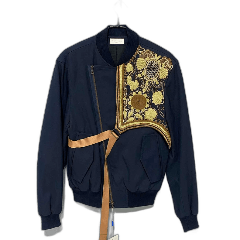 Dries Van Noten Dries Van Noten Embroidered Bomber Jacket Size L / US 10 / IT 46 - 1 Thumbnail