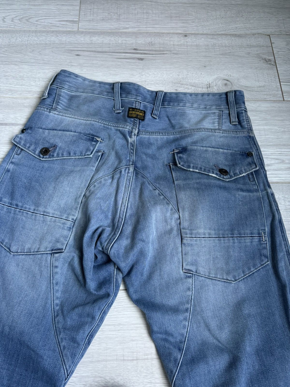 G-Star × Vintage Vintage jeans G Star Raw double knee denim pants Size US 32 / EU 48 - 6 Thumbnail