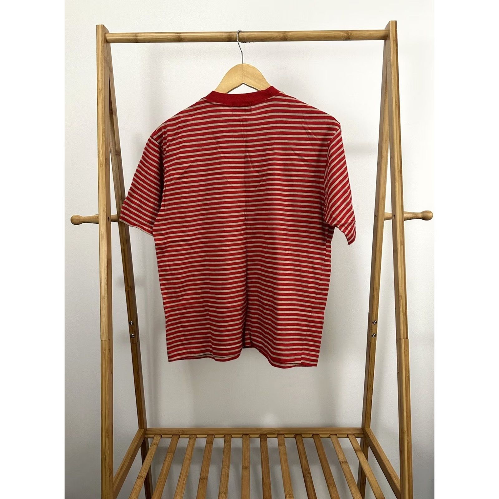 Hanes Hanes Pro Choice Stripe Pocket Front Rockabilly T-Shirt Sz L Red Mens VTG 50s 60s Rare Size US L / EU 52-54 / 3 - 4 Thumbnail