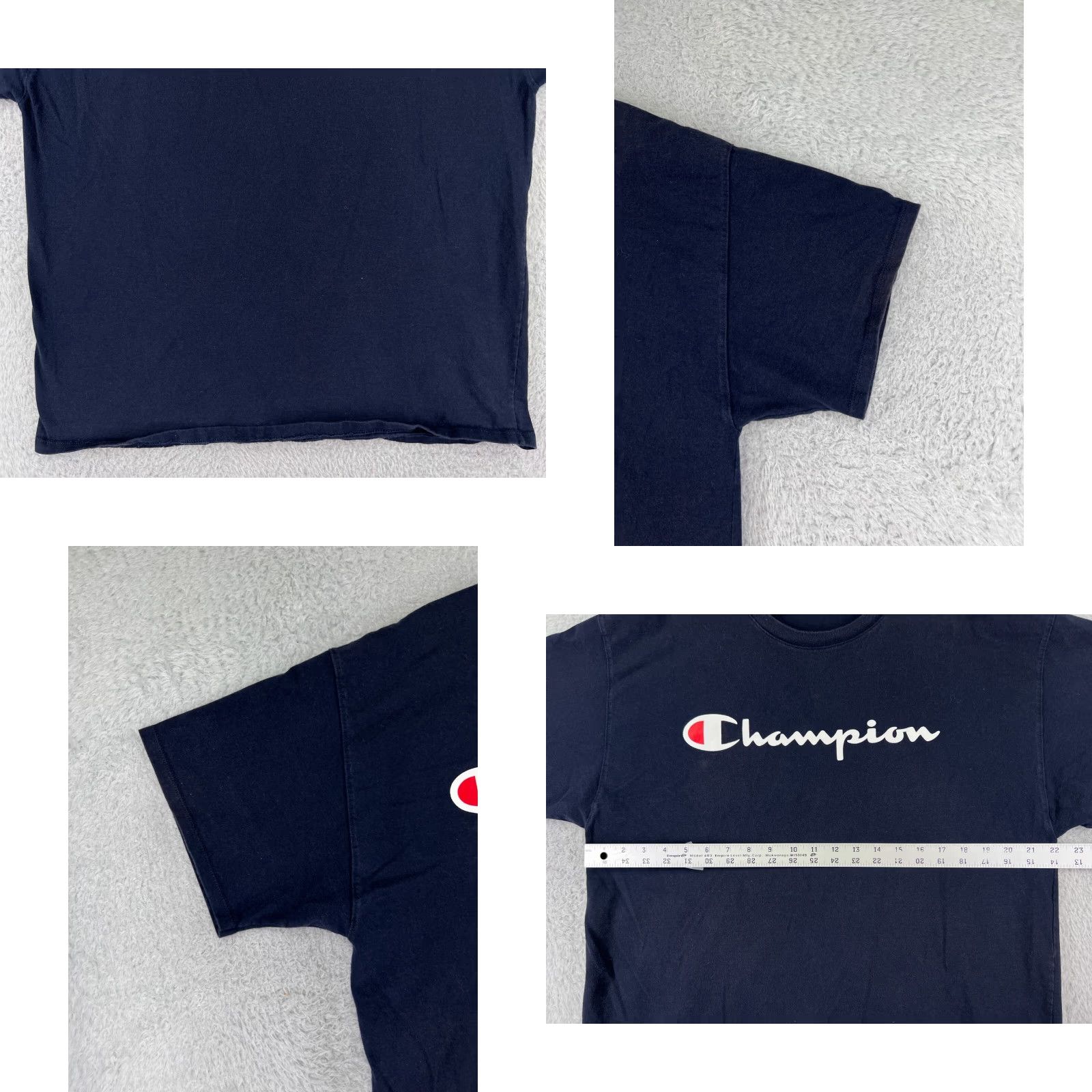 Champion Champion Shirt Men XL Blue Logo Short Sleeve Cotton Jersey Sports Retro All Seasons Men’s T-Shirt Size US XL / EU 56 / 4 - 8 Thumbnail