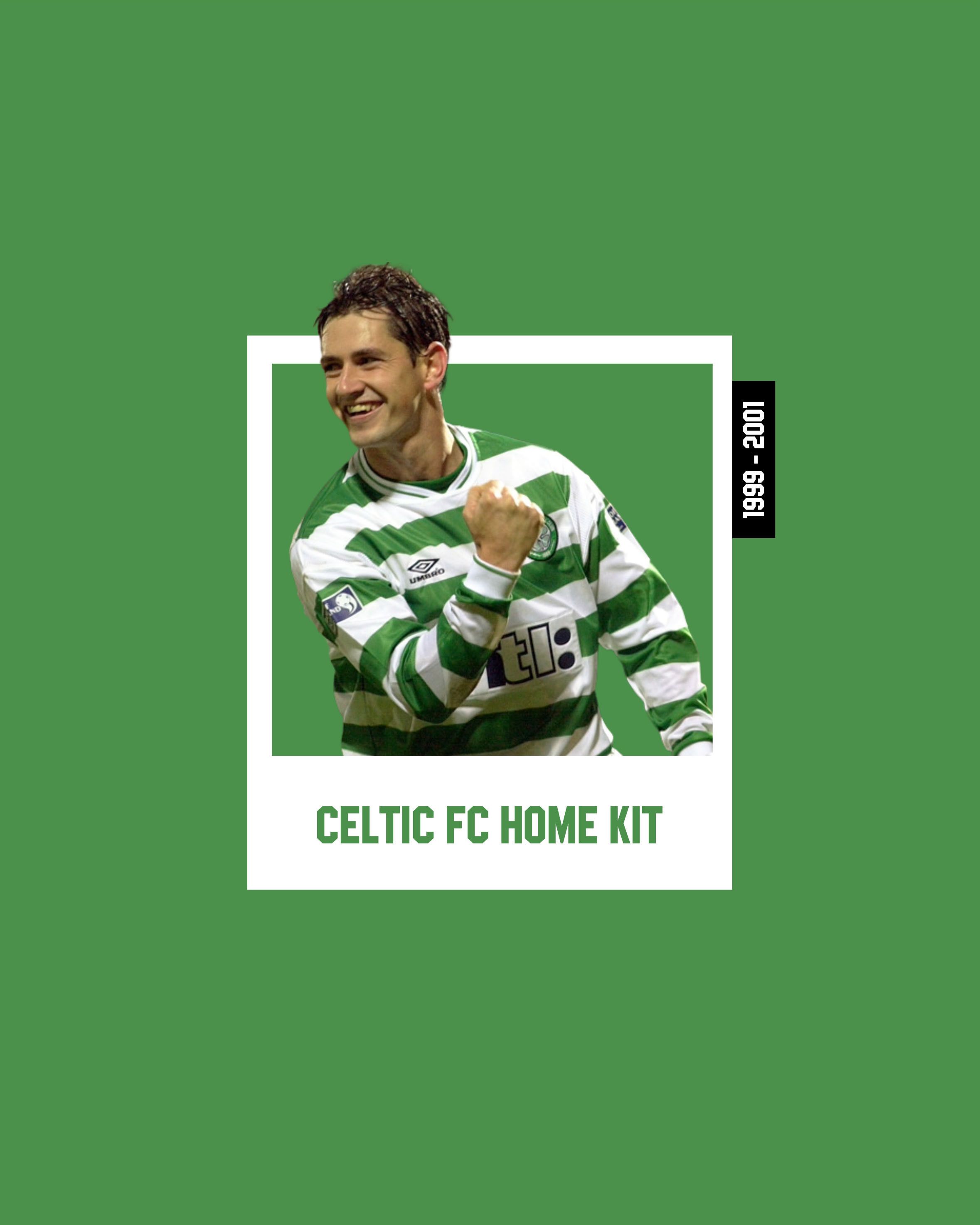 Umbro Celtic Home Kit 1999 2000 2001 Size US XL / EU 56 / 4 - 11 Thumbnail