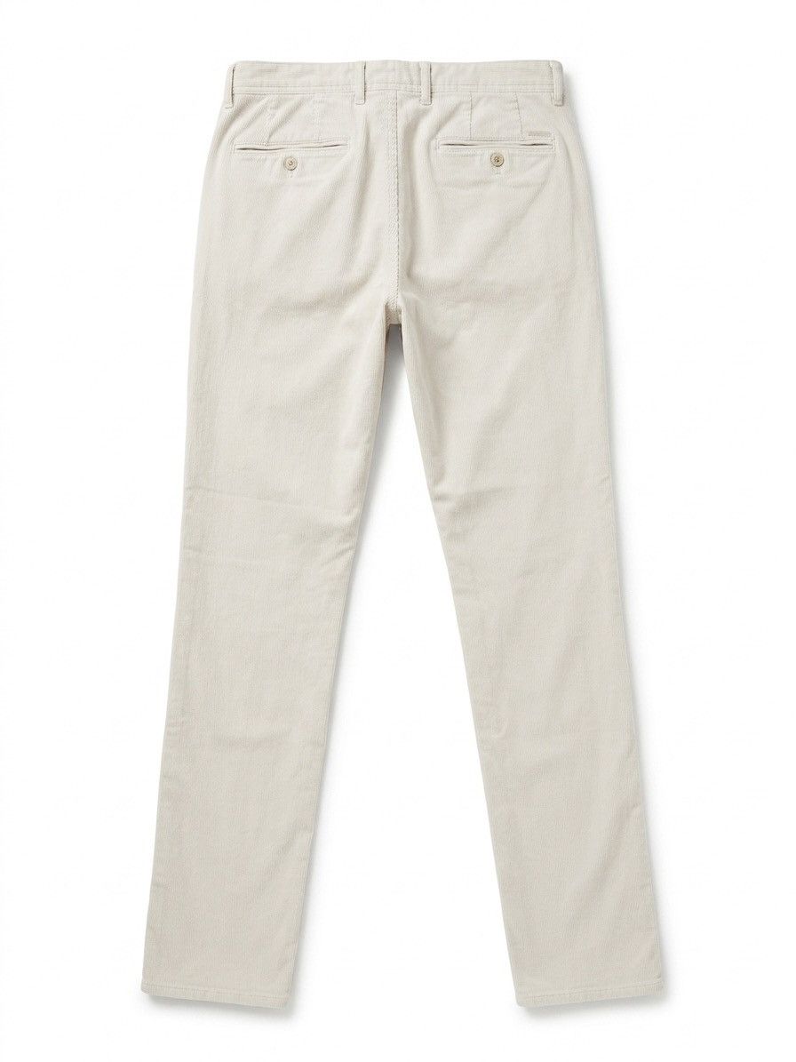 Incotex Incotex Slim Fit Stretch Chino Trousers — Chalk — 33 Size US 33 - 2 Thumbnail
