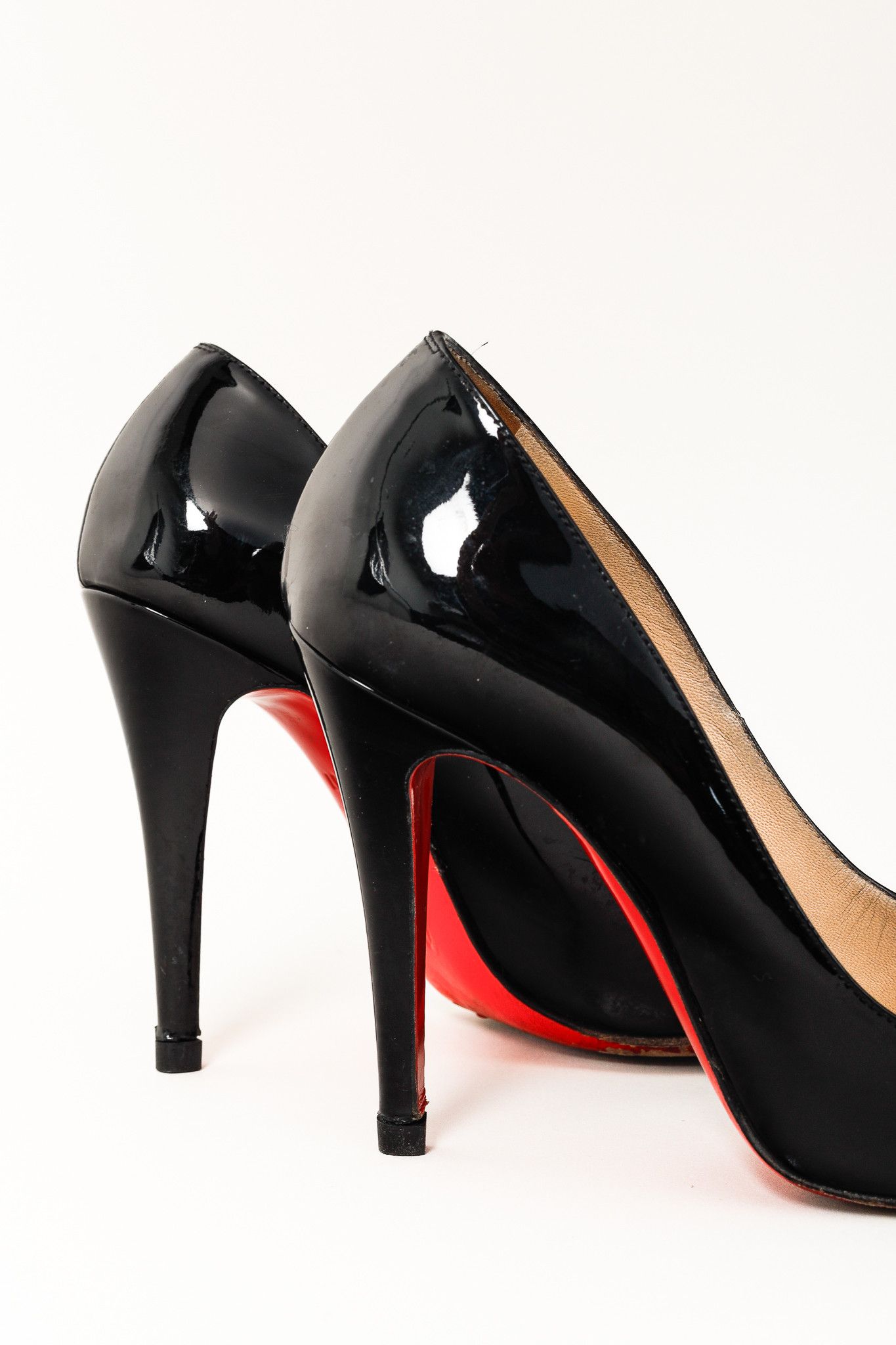 Christian Louboutin Christian Louboutin Fifi 100 Patent Almond Toe Pumps Size US 6.5 / IT 36.5 - 7 Thumbnail