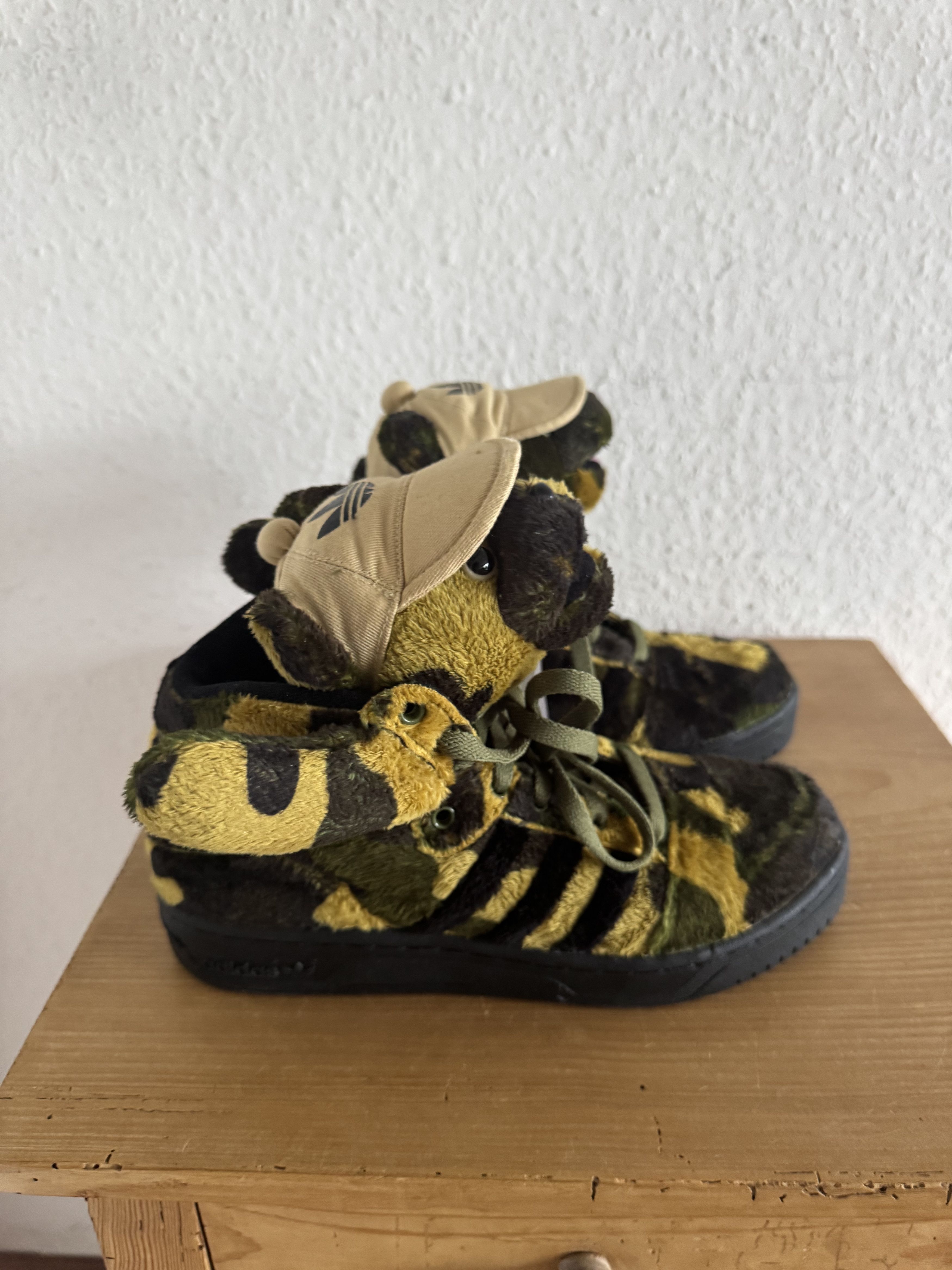 Adidas × Jeremy Scott JS Camo Teddy Bear Sneakers Size US 6.5 / EU 39-40 - 5 Thumbnail