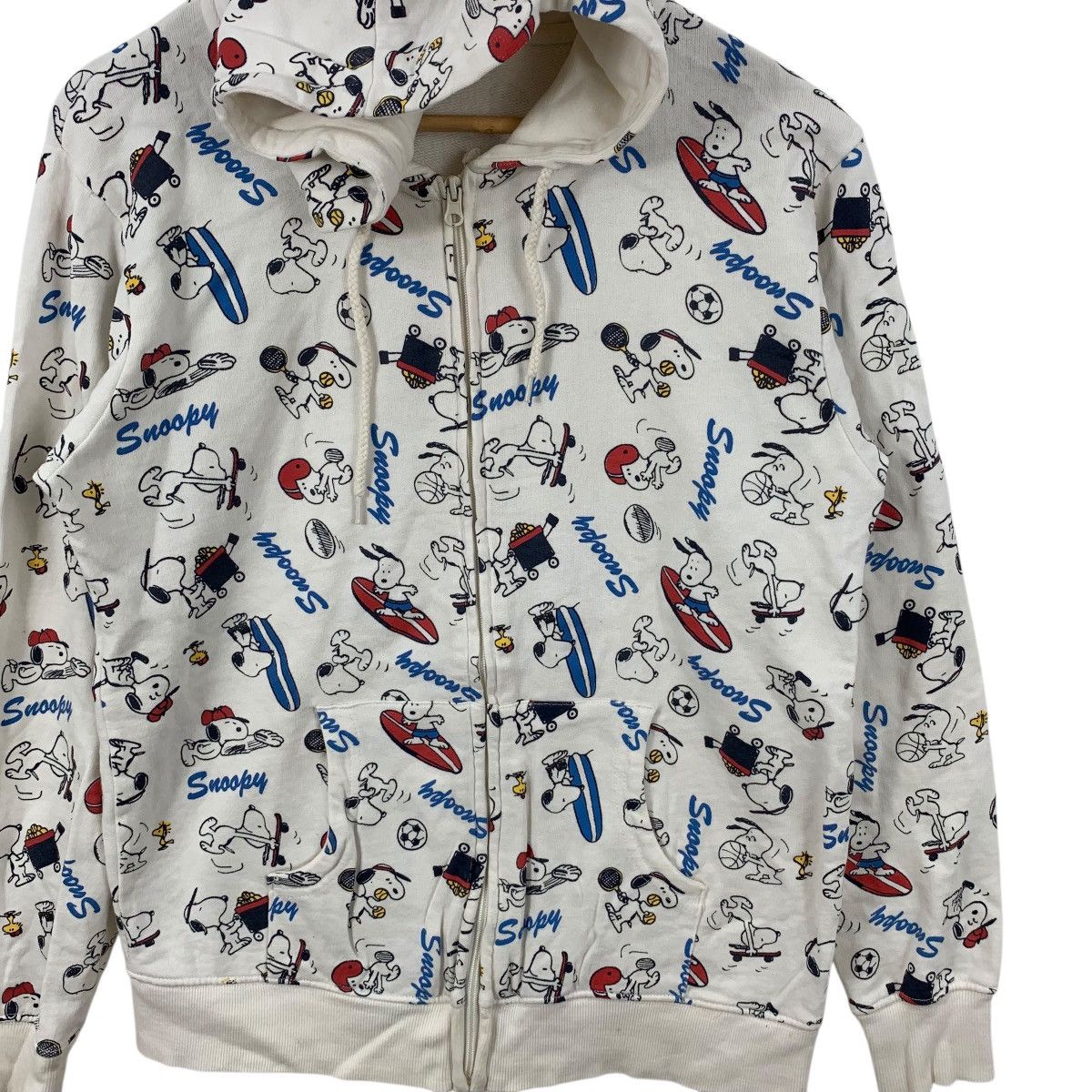 Peanuts PEANUTS SNOOPY WOODSTOCK Over Print Hoodie Sweatshirt Jumper Size L / US 10 / IT 46 - 5 Thumbnail
