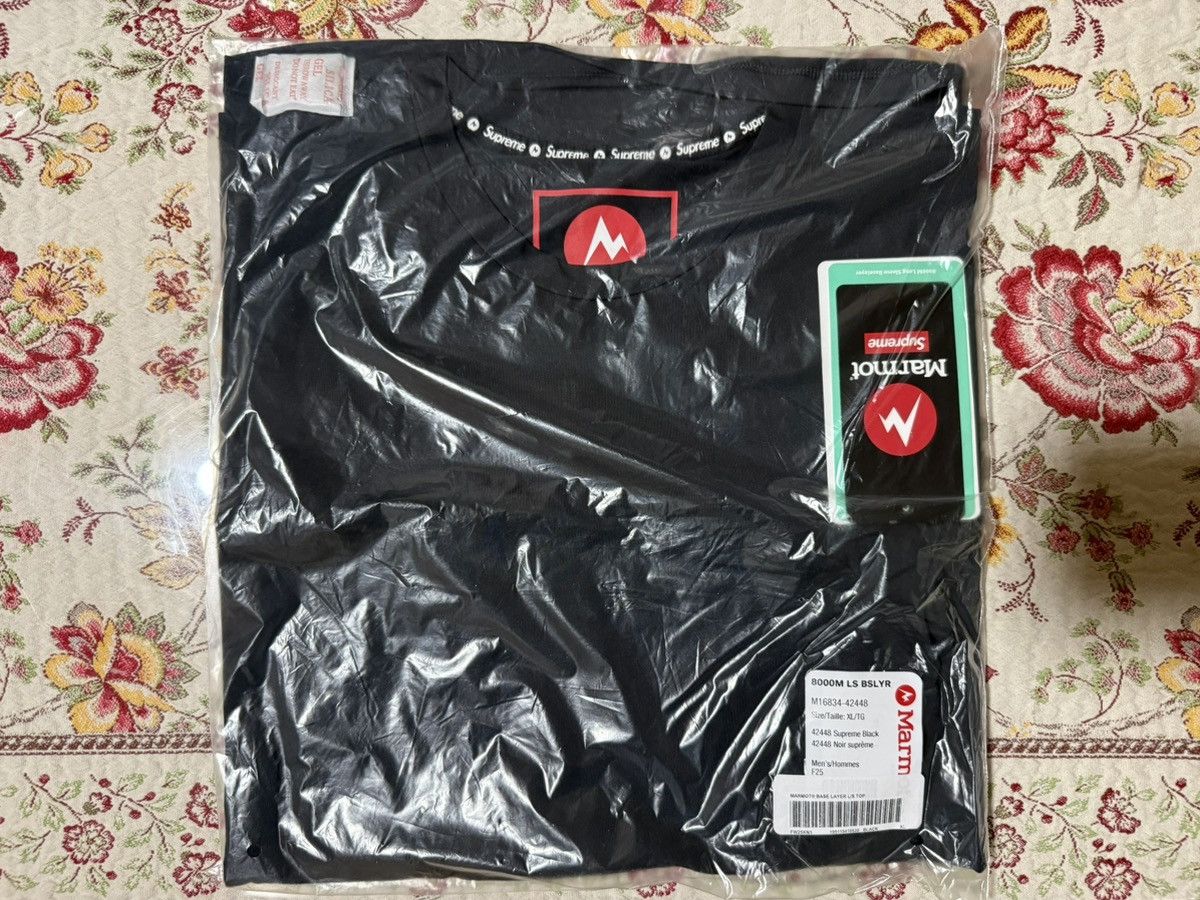 Supreme Supreme®/Marmot® Base Layer L/S Top Black FW25 Size XL Size US XL / EU 56 / 4 - 5 Thumbnail