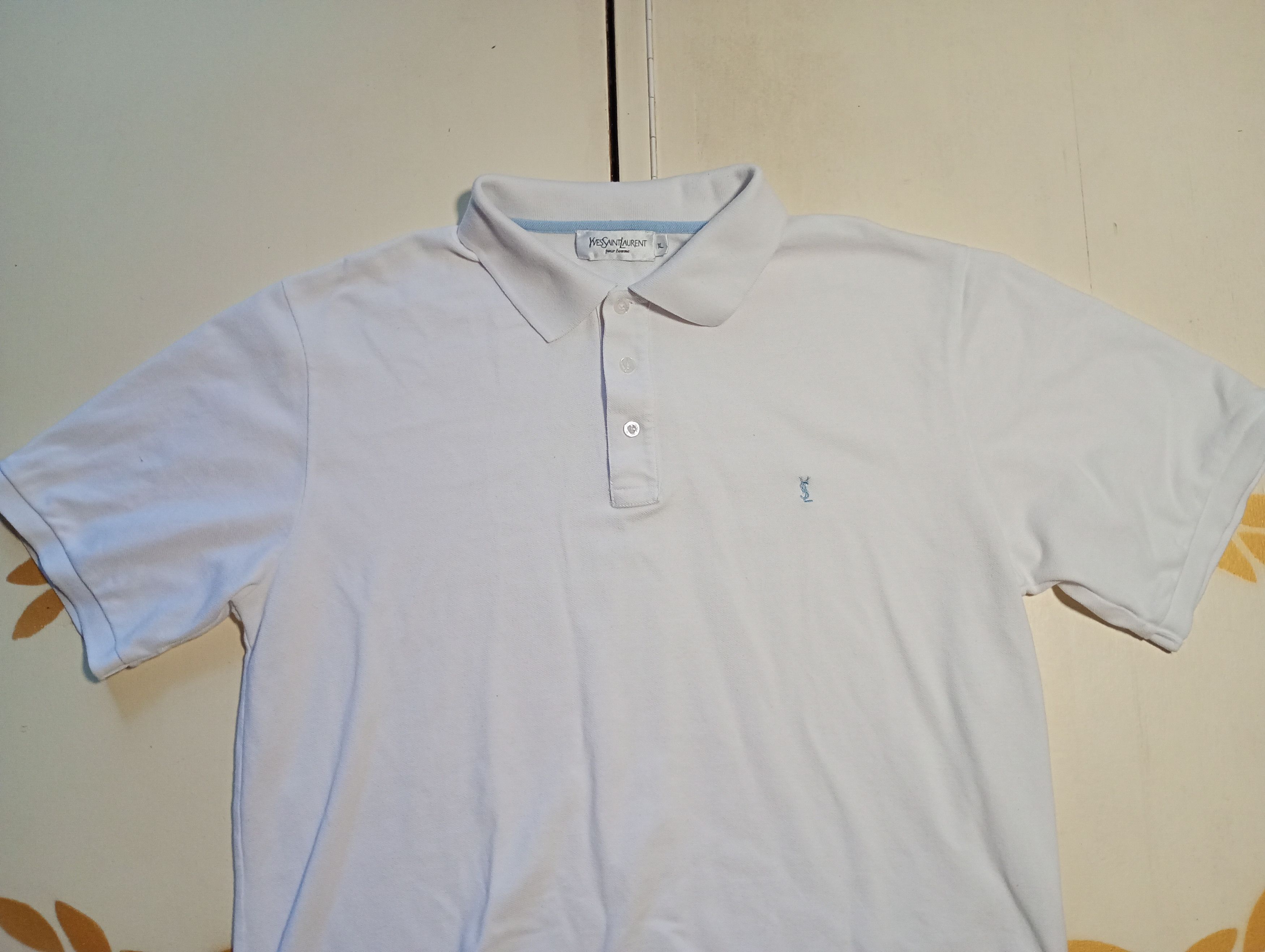 Yves Saint Laurent YSL Pour Homme Polo Shirt Vintage 90's Size US XL / EU 56 / 4 - 4 Thumbnail