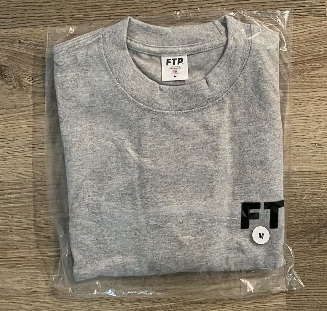Fuck The Population FTP Flocked Logo T Shirt Heather Gray Size Medium Brand New Size US M / EU 48-50 / 2 - 2 Thumbnail