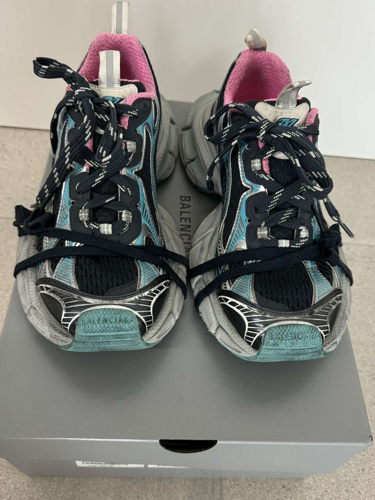 Balenciaga 3XL Sneakers – Grey Mix / Blue / Pink