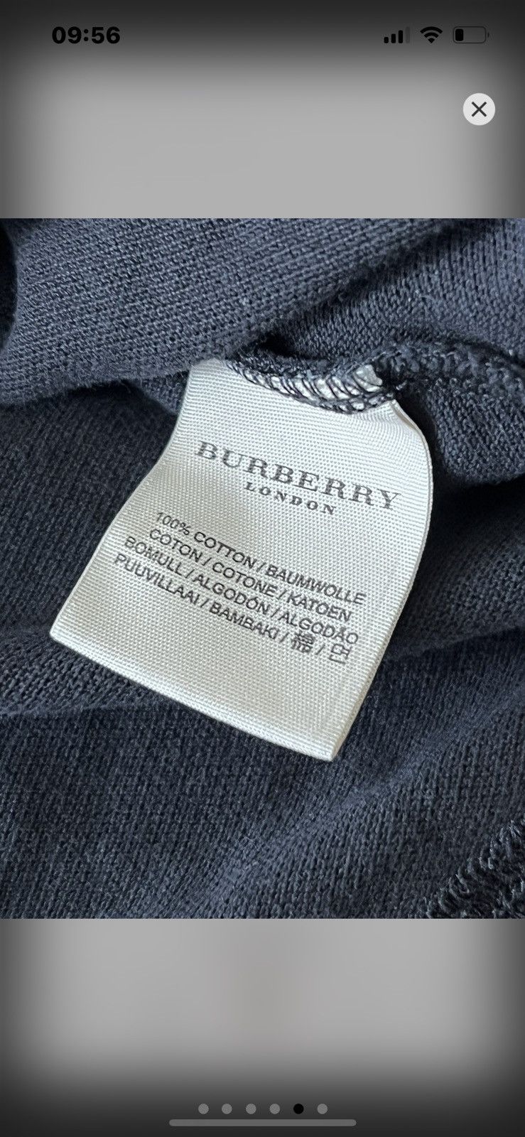 Burberry × Designer × Vintage Burberry London Slim Fit Polo Shirt Black Men’s XL Size US XL / EU 56 / 4 - 5 Thumbnail