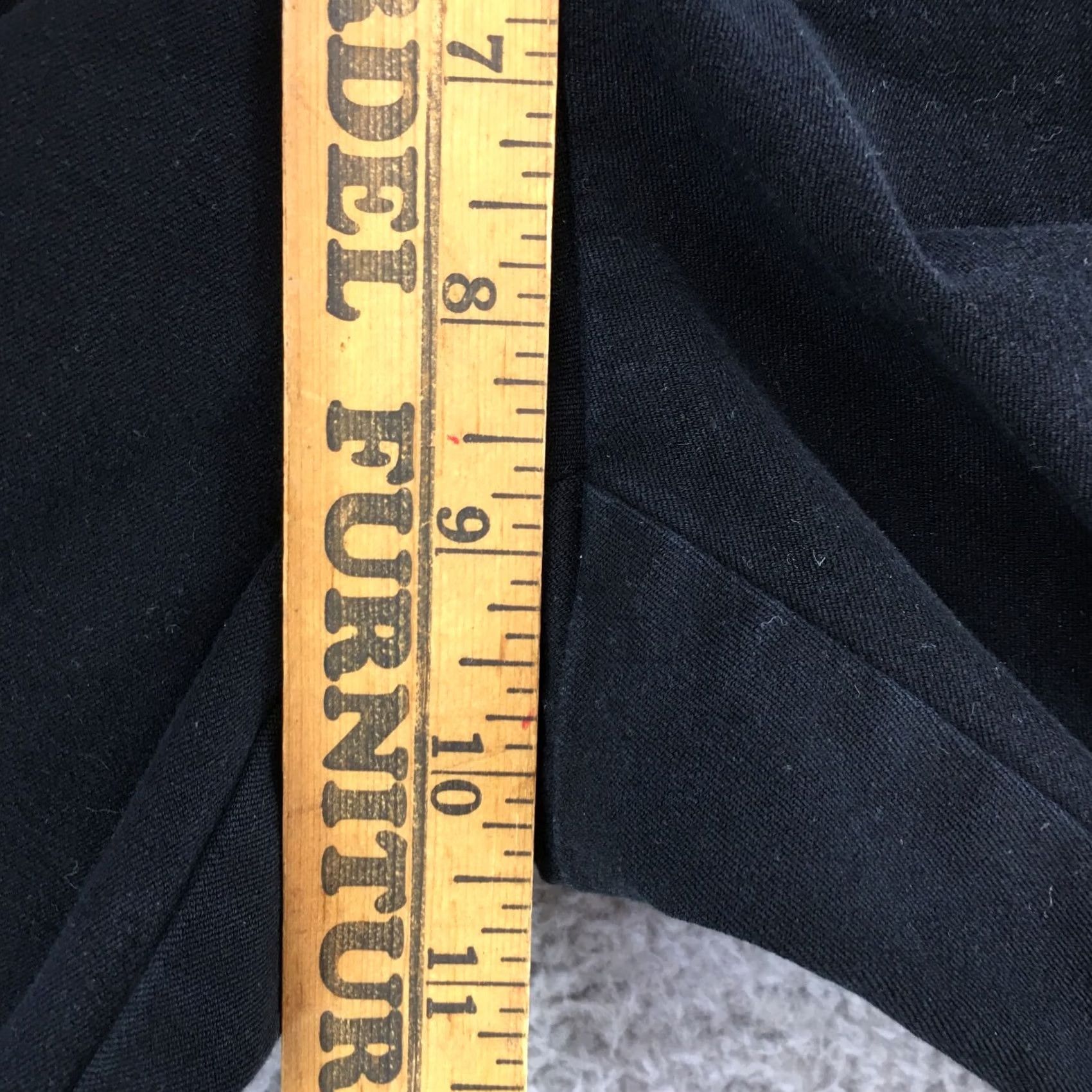 Eddie Bauer Eddie Bauer Chino Pants Womens 10 Black Straight Leg Flat Front Mid Rise Zip Fly Pants Size 32" / US 10 / IT 46 - 6 Thumbnail