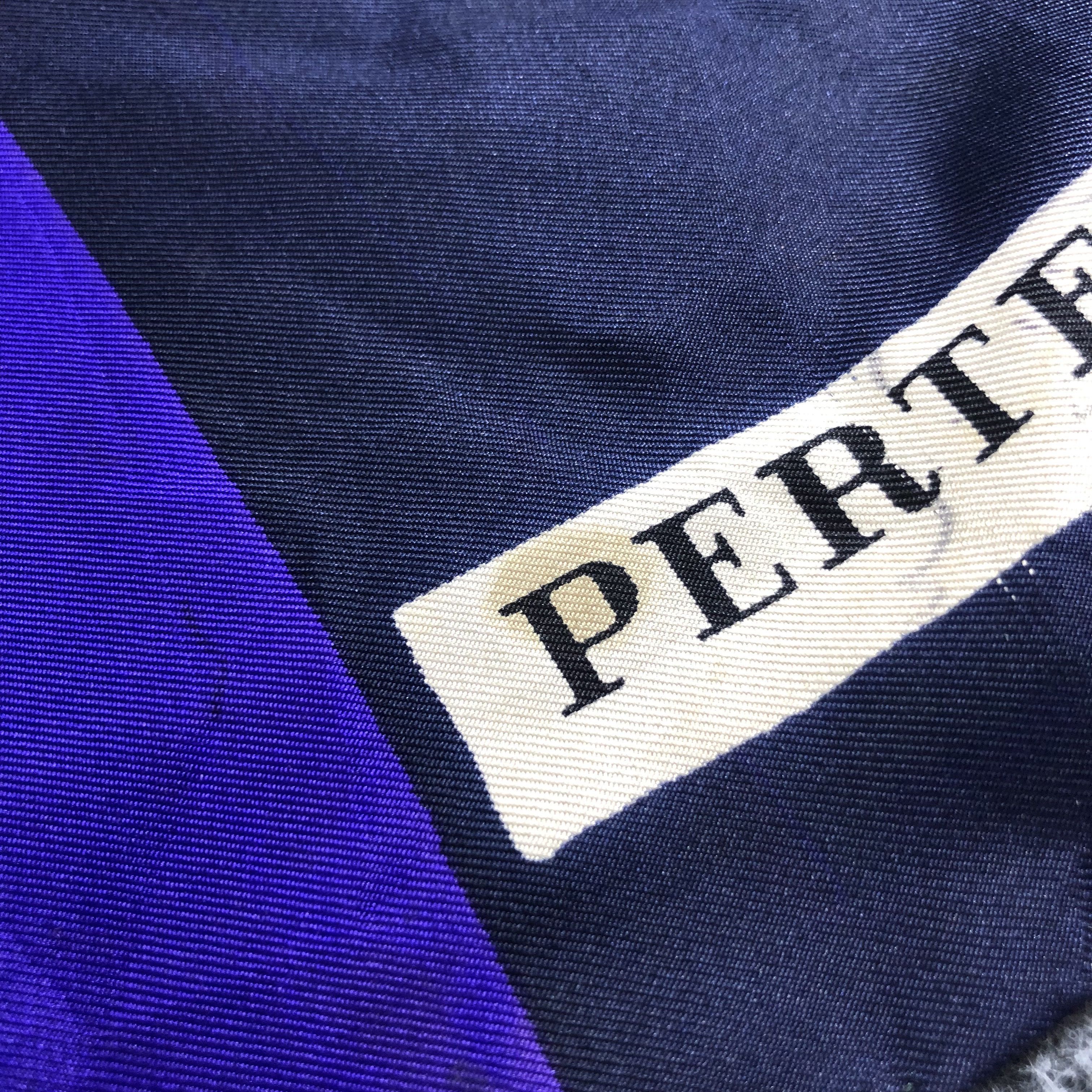 Vintage Pertegaz Luxury Design Hand Rolled Silk Scarf M451 Size ONE SIZE - 8 Thumbnail