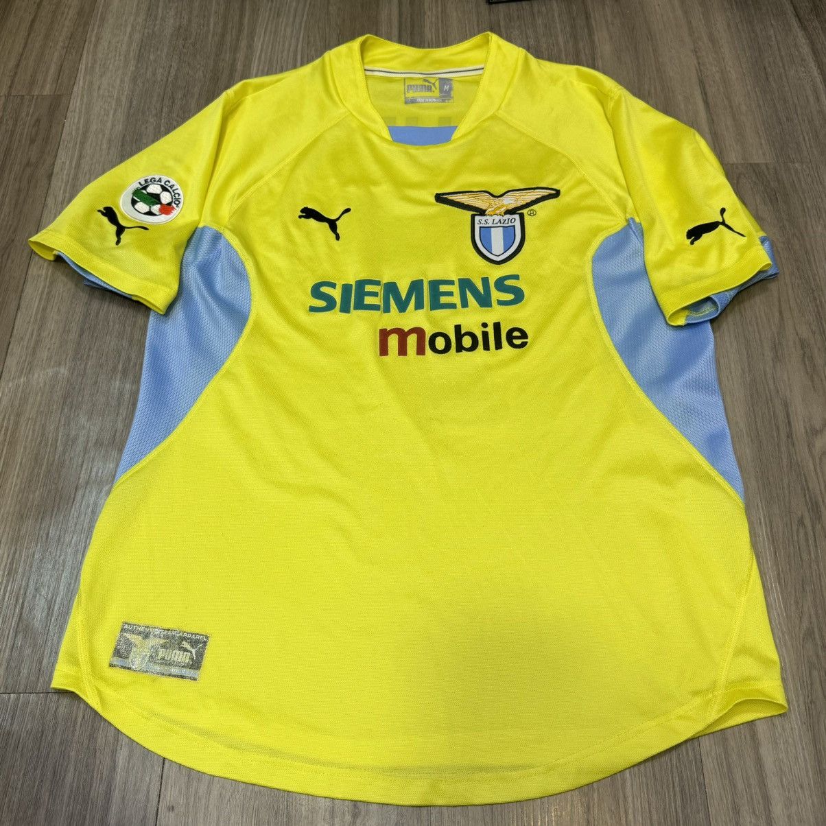 Puma Lazio 01/02 away shirt #7 Claudio Size US M / EU 48-50 / 2 - 1 Thumbnail