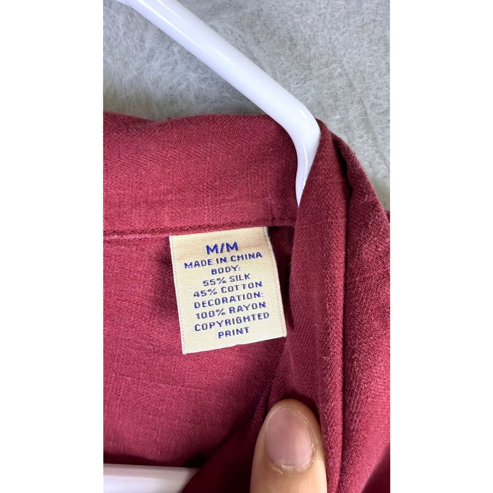 Tommy Bahama Tommy Bahama Red Shirt Mens Medium Tequila Mocking Parrot Silk Size US M / EU 48-50 / 2 - 7 Thumbnail