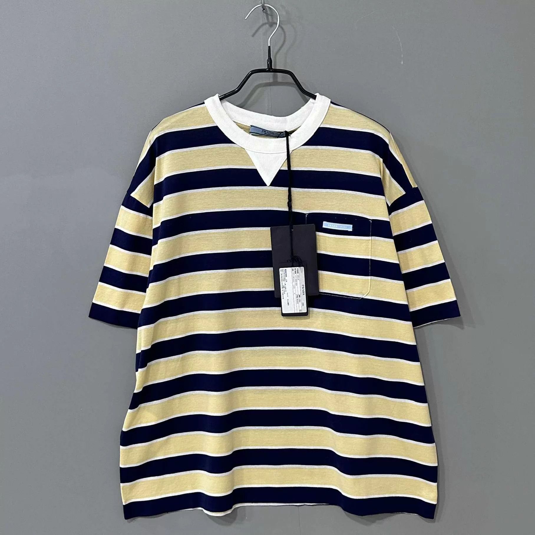 Prada PRADA 26 new striped short-sleeve shirt 38 Size XS / US 0-2 / IT 36-38 - 1 Thumbnail