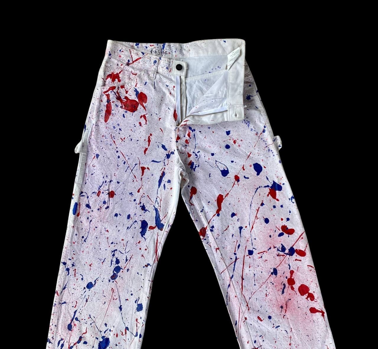Vintage VINTAGE DICKIES CARPENTER REWORKED SPLATTER PAINT W28X32 Size US 28 / EU 44 - 17 Thumbnail