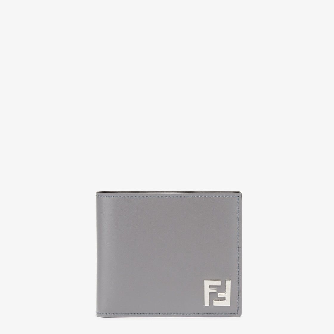 Fendi o1s1wg111125 Size: OS/ FF Squared Bifold Wallet in Grey Size ONE SIZE - 1 Thumbnail