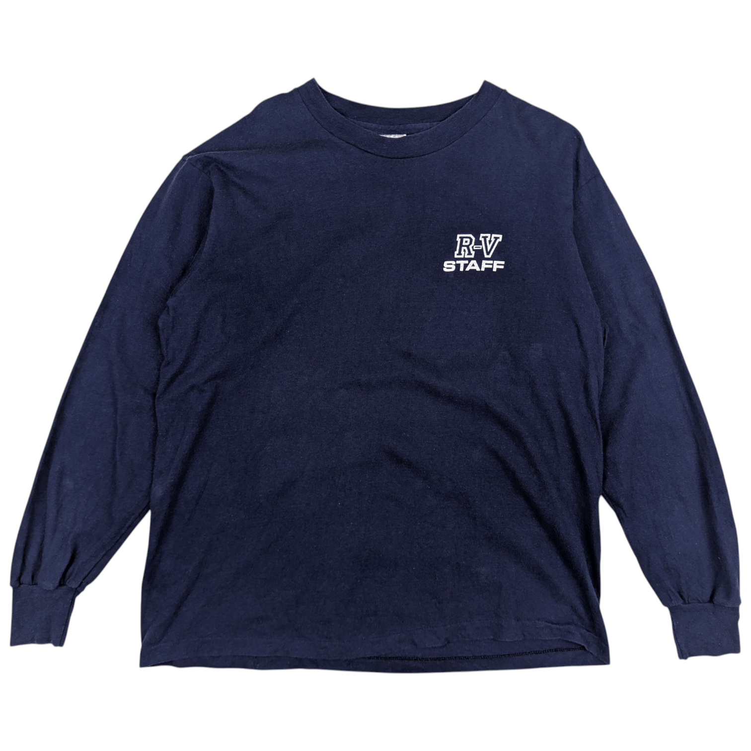 Hanes Vintage 80's HANES RV Staff Long Sleeve T-Shirt Size US L / EU 52-54 / 3 - 2 Thumbnail