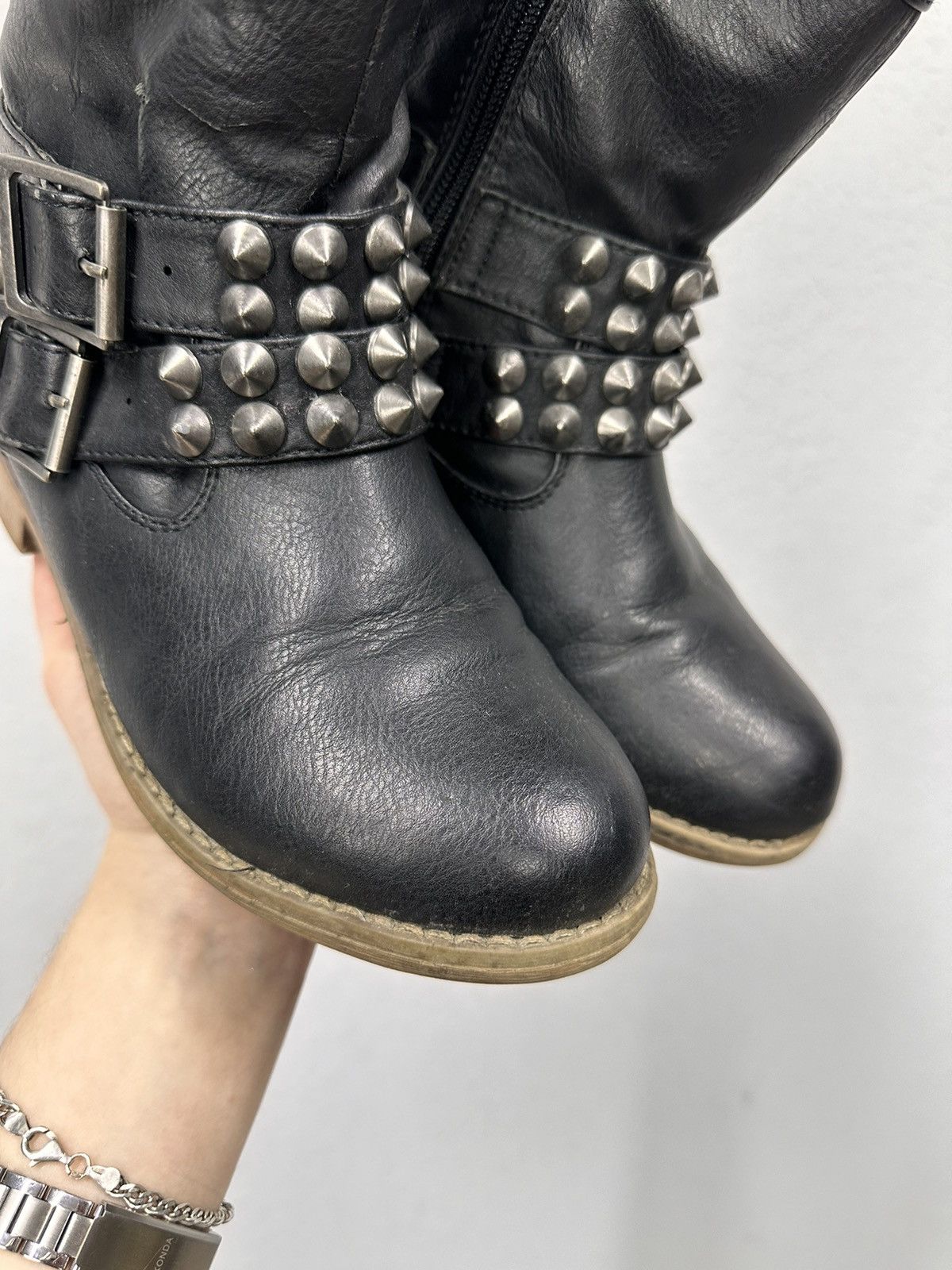 Rieker WOW😻 A.S.98 BEIGE LEATHER ANKLE WESTERN VINTAGE ISSEY MIYAKE Size US 6 / IT 36 - 3 Thumbnail