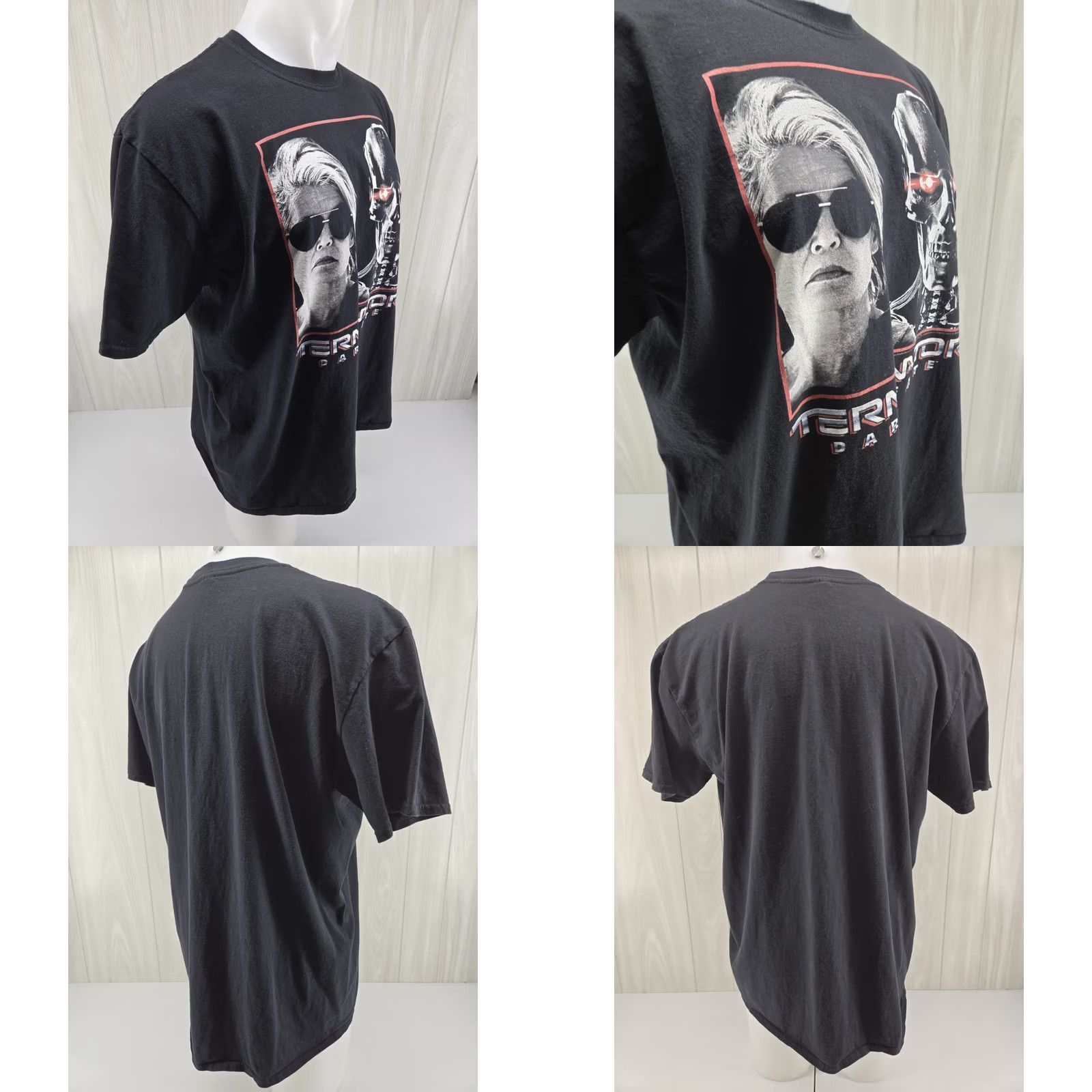 Gildan Terminator Dark Fate Sarah And Rev9 T-Shirt 2XL Men Multicolor Graphic Tee Short Sleeve Crew Neck Cotton Gildan Modern Era 2019s Size US XXL / EU 58 / 5 - 8 Thumbnail