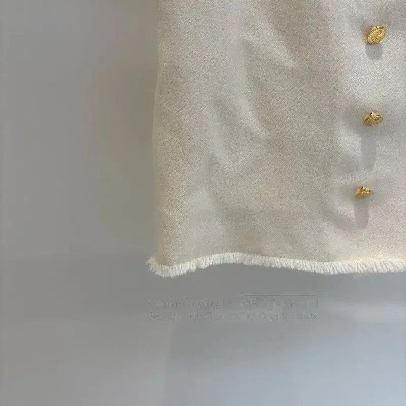 Thom Browne Thom Browne Summer Cream Wool Pencil Skirt . Size 29" - 2 Thumbnail